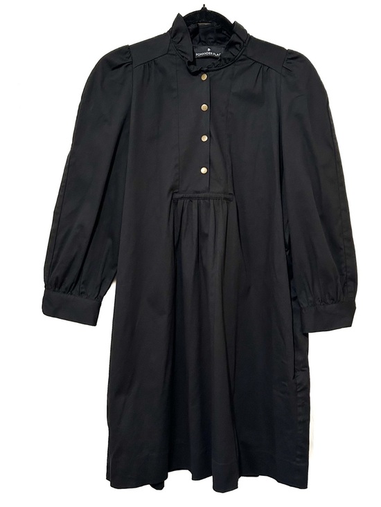 Pomander Place Dresses & Skirts - Pomander Place Black Puff Sleeve Mini Dress Business Casual Preppy LBD Sz Small